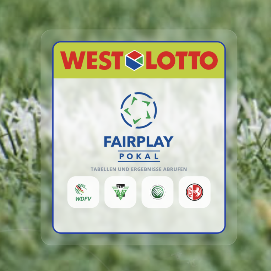 Startseite der Website fairplaypokal.de. Es zeigt das Logo und die Logos der Verbände