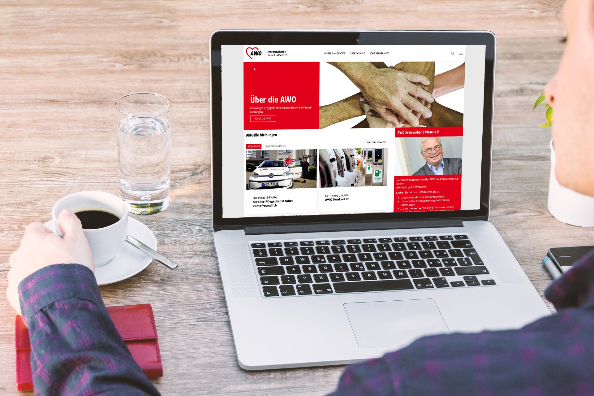 Die neue Website des AWO-kv-wesel.de