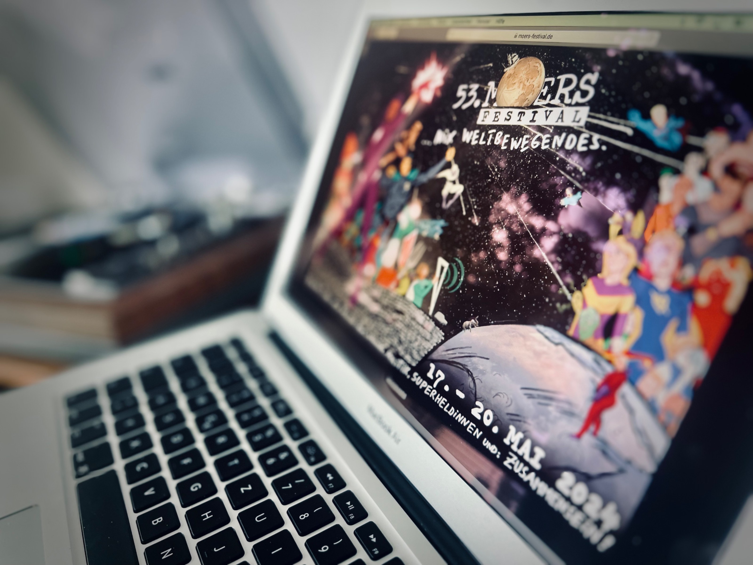 Webseite vom Moersfestival