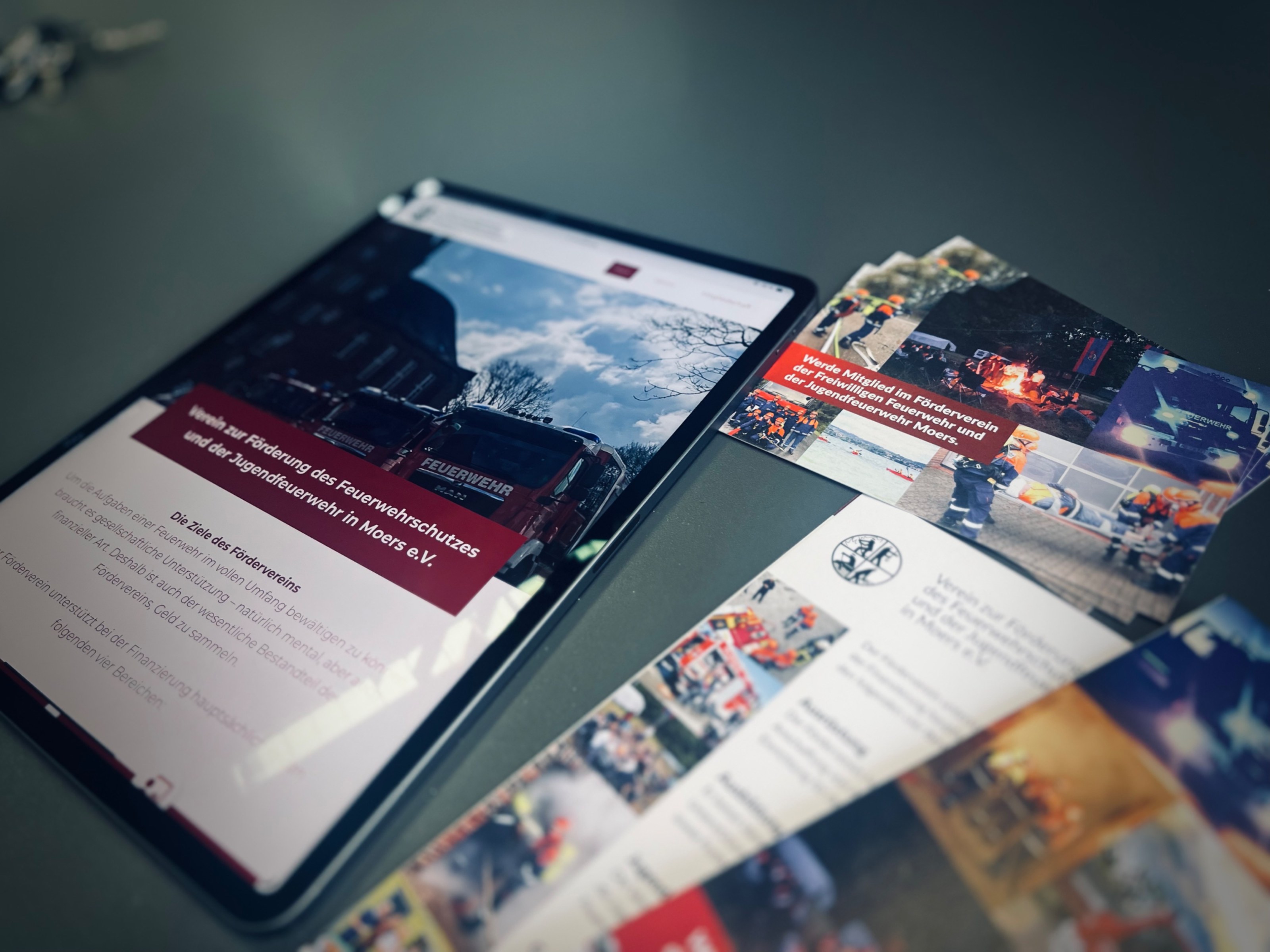 print und web für den Förderverein der Feuerwehr Moers